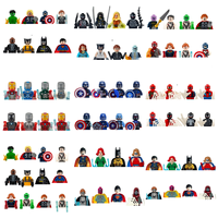 Marvel Superhero Building blocks 8pcs Spider Man, Wolverine, Venom Mini Building blocks Assembled Doll Children's Birthday Gift