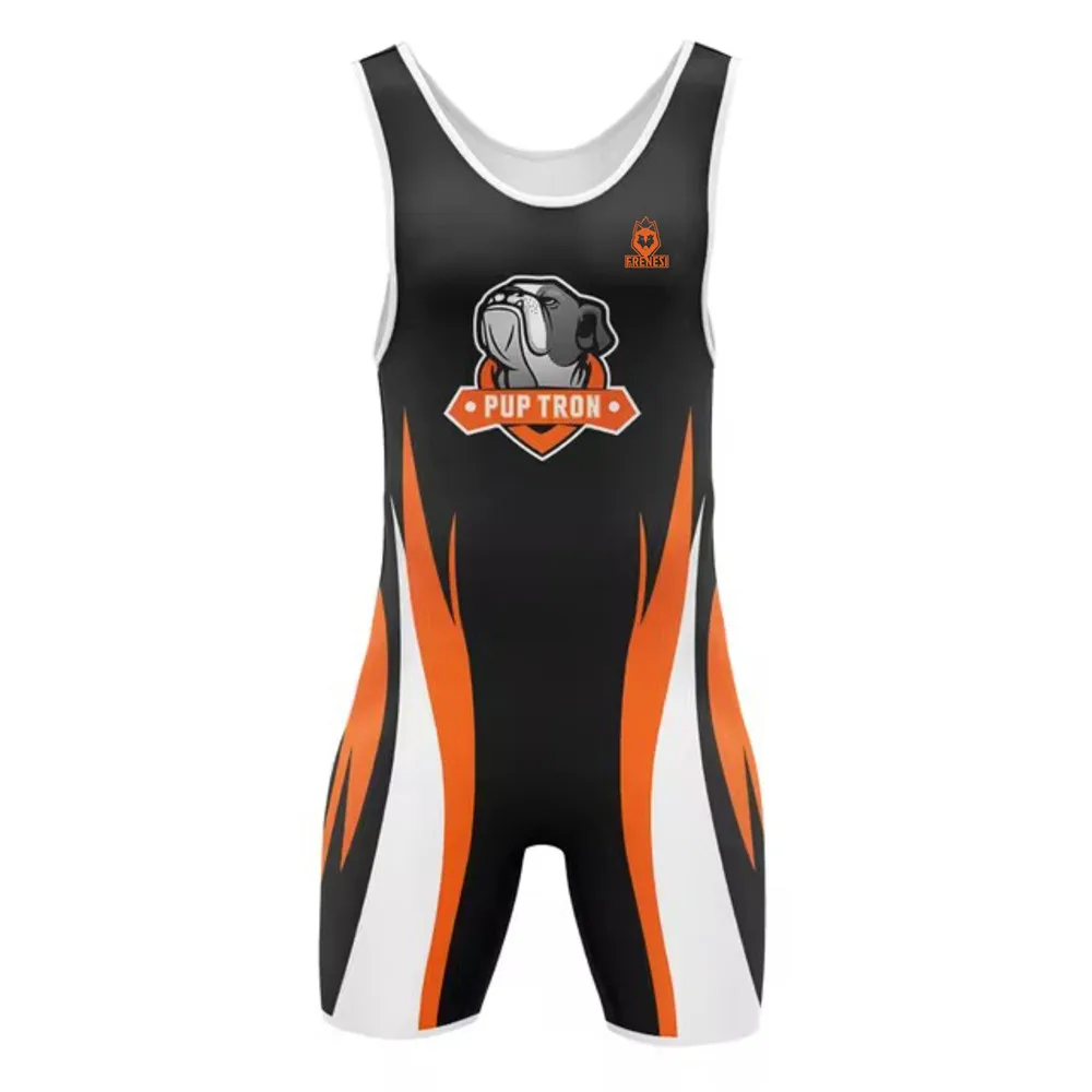 Men's Wrestling Singlet Boxing One piece Bodysuit Tummy Control Wear GYM Kennel Iron Triathlon PowerLifting Outfit