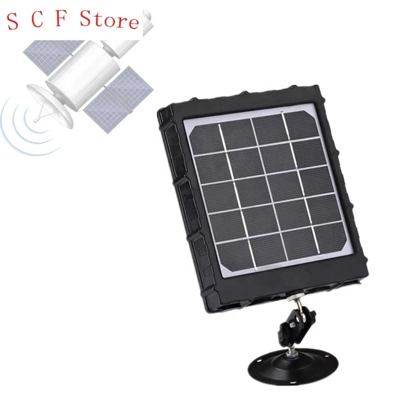 Hunting Camera Solar Panel 14W -6V/9V/12V Output Battery Charger, 8000mah Capacity For Trail Camera Easy Installation