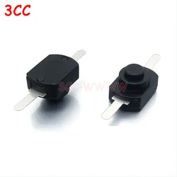 5-10pcs 1A 30V DC 2A 250V White/Black Latching On Off Mini Torch Push Button Switch Hot sale