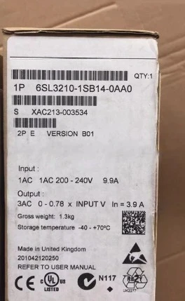 

Brand New Original 6SL3210-1SB14-0UA0 6SL3210-1SB14-0AA0 One-year warranty 6SL3210 1SB14 0AA0Fast delivery