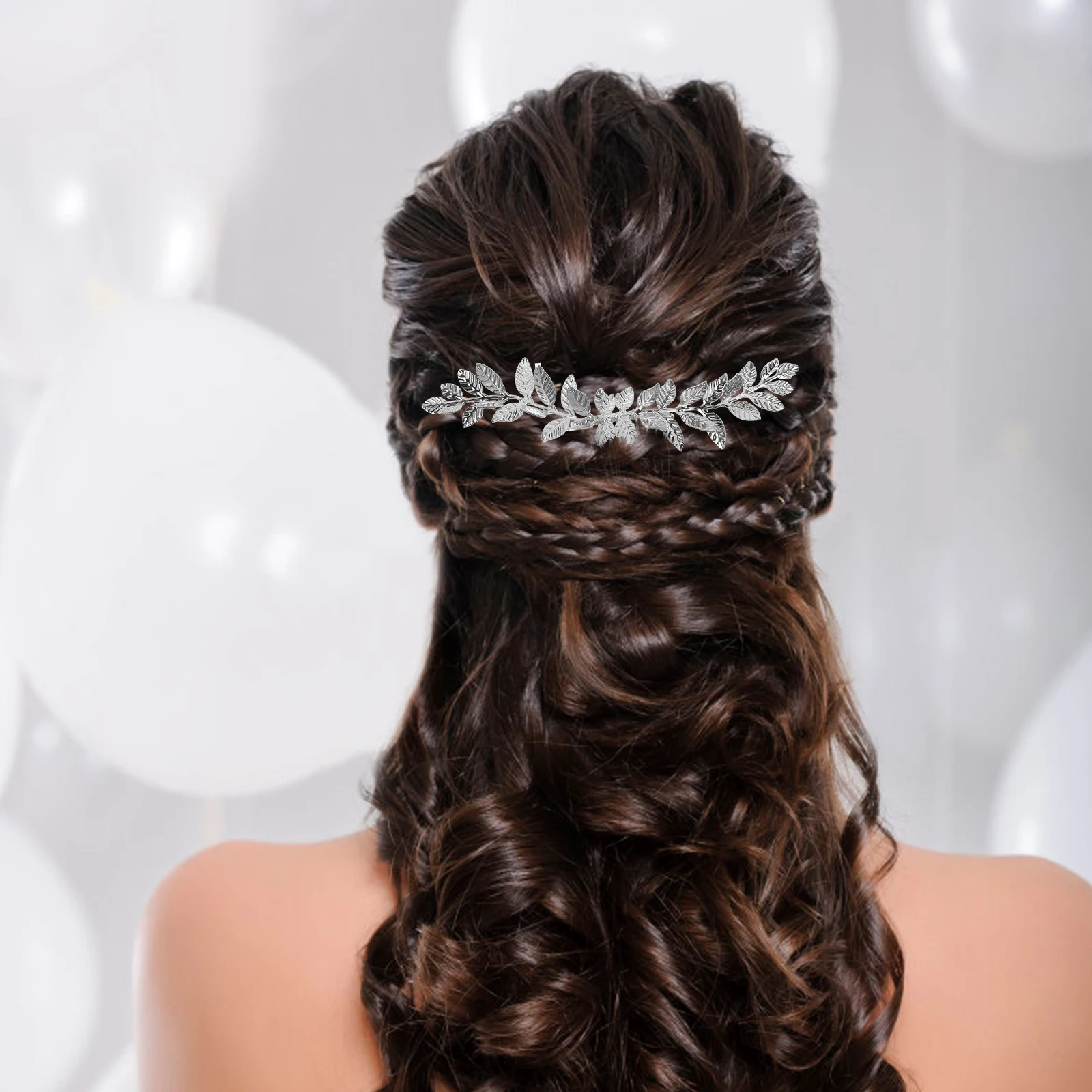 

Изысканный серебряный свадебный гребень для волос, ручной работы, для невесты, прочный, элегантный дизайн, для особых случаев