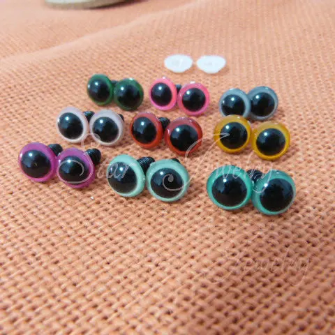 new style 13mm safety toy eyes with washers color by randomly