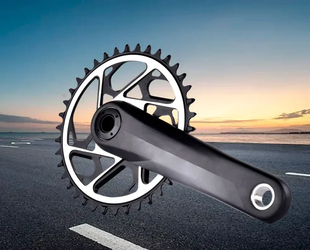 GOLDIX CNC Hohlkette mit schmalen und breiten Zähnen, 3-Bolzen-MTB-Kettenblatt, 3mm Offset, 34T 36T 38T 40T, Aluminium 7075, Fahrradzubehör – Detail 3
