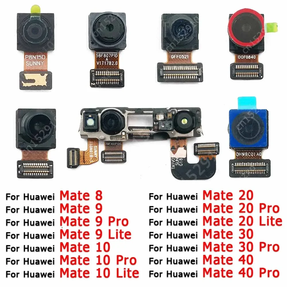 Kamera depan untuk Huawei Mate 10 20 Lite 30 8 9 Pro modul kamera Selfie depan menghadap tampilan kecil fleksibel suku cadang ponsel