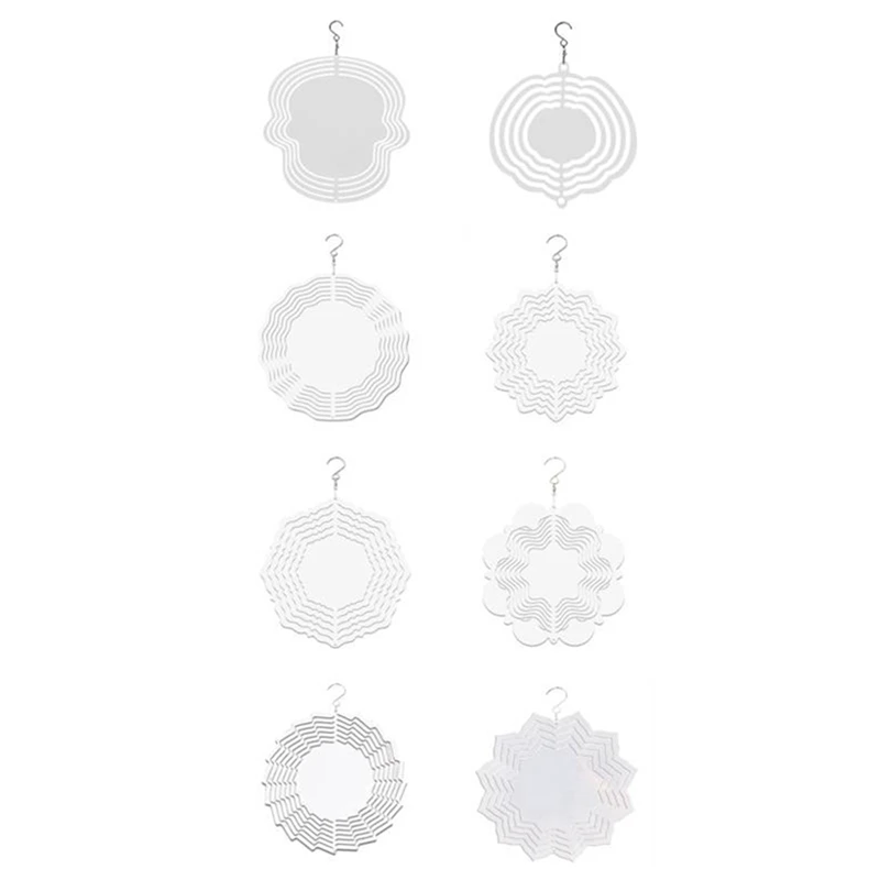 

Thanksgiving Series Wind Power White Coated Aluminum Plate Double-Sided Printing Heat Transfer Sublimation Wind Chime