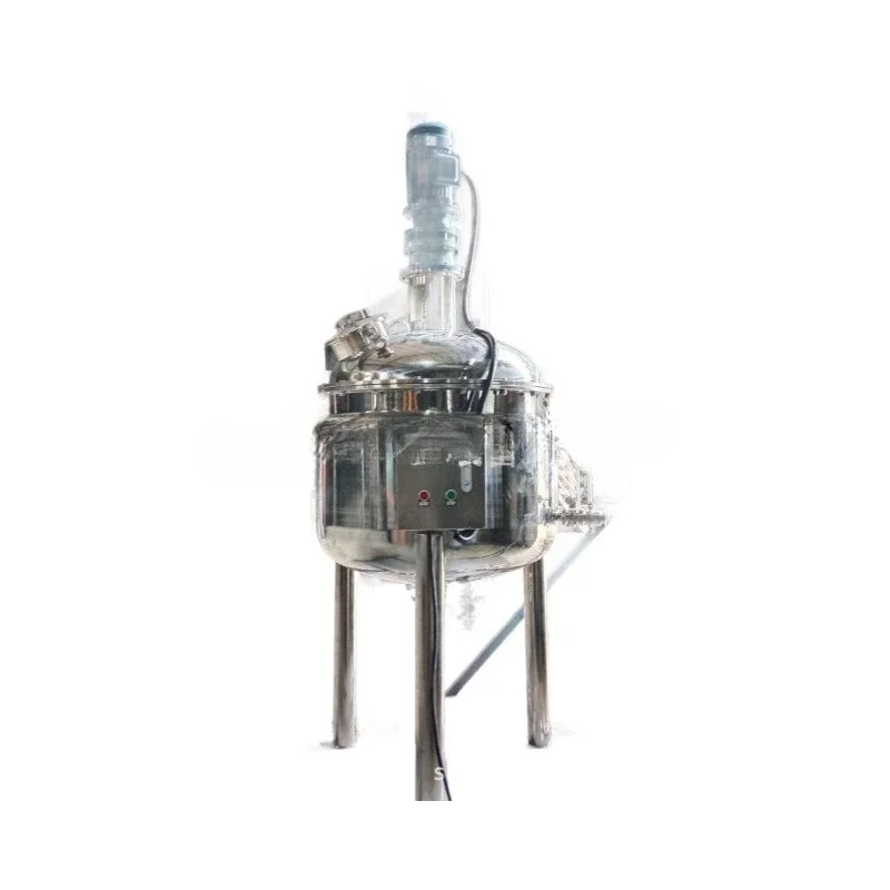 

304 stainless steel food sauce liquid mixing tank double-layer jacket heating inner cooling ingredient tank