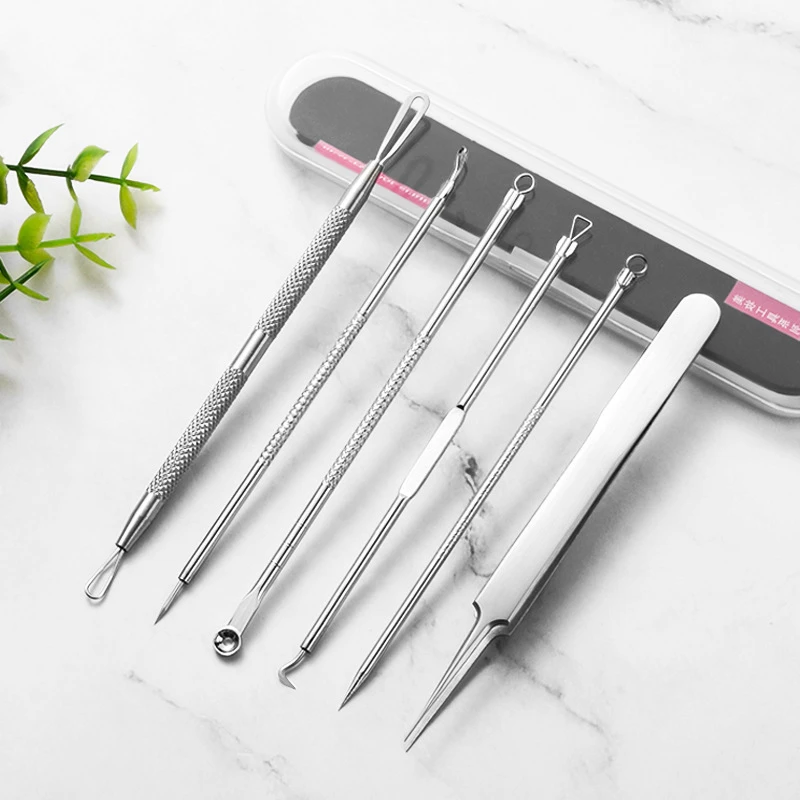 Ultra-Precise Pimple Tweezers Set - Pro Acne and Blackhead Removal Tool -for Effective Face Care and Skin Purification