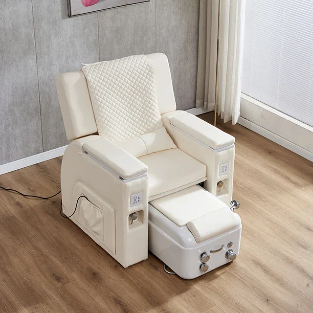 Popular Nail Salon Luxury Pedicure Chair Custom No Pipe Sofa Spa Pedicure Chair