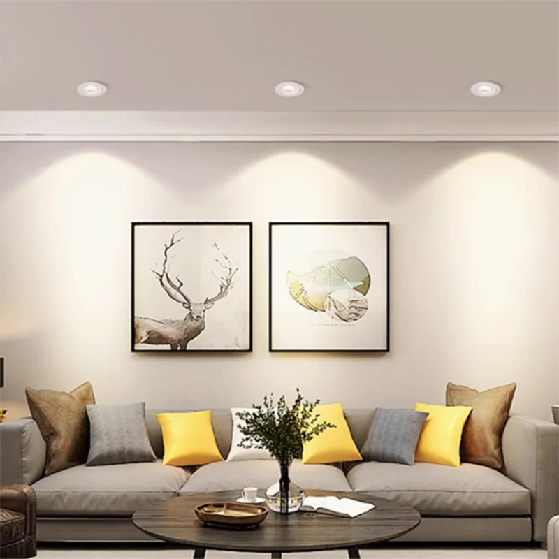 الترا عالية الجودة راحة LED النازل رقيقة جدا مصباح السقف 9W12W15W18W20W24W COB الأضواء AC110V-230V إضاءة داخلية