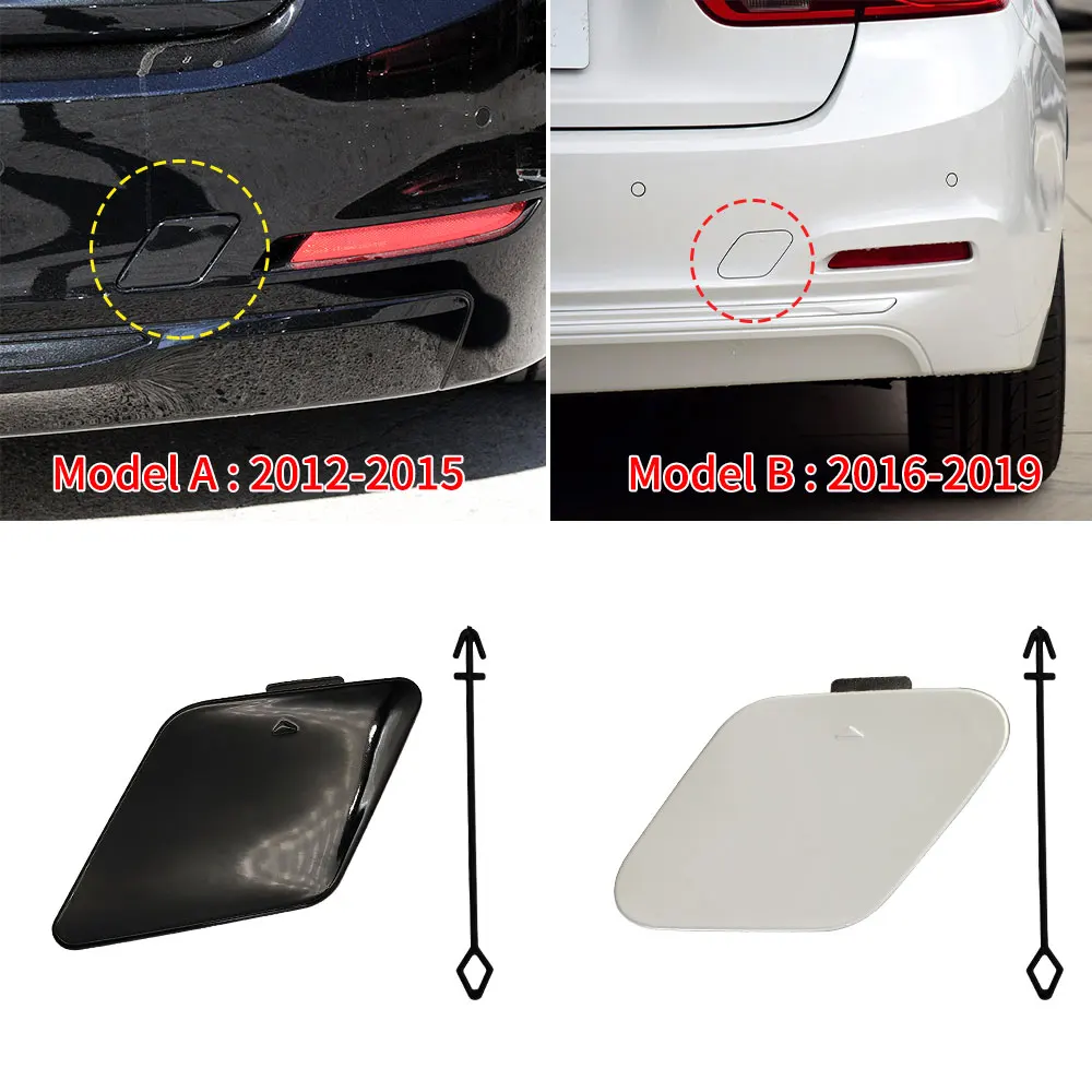 For BMW F30  Car Rear Bumper Tow Hook Cover Cap Black White For BMW 3 Series 318 320 323    330 335 51127312748 51127384417
