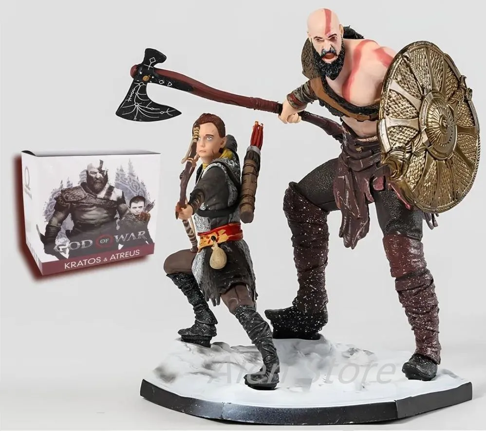 

20cm Neca God Of War Classic Game Ps4 Kratos Pvc Action Figure Toy Game Statue Collectible Model Doll For Children Birthday Gift