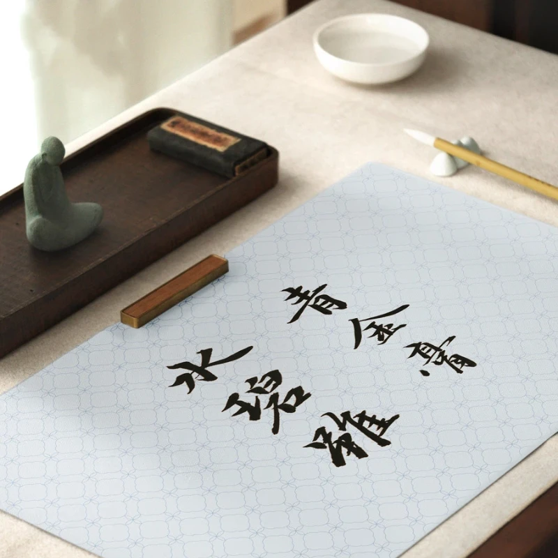 non-woven-water-writing-cloth-with-grid-pattern-thick-imitation-xuan-paper-for-calligraphy-beginners-students-adults-practice