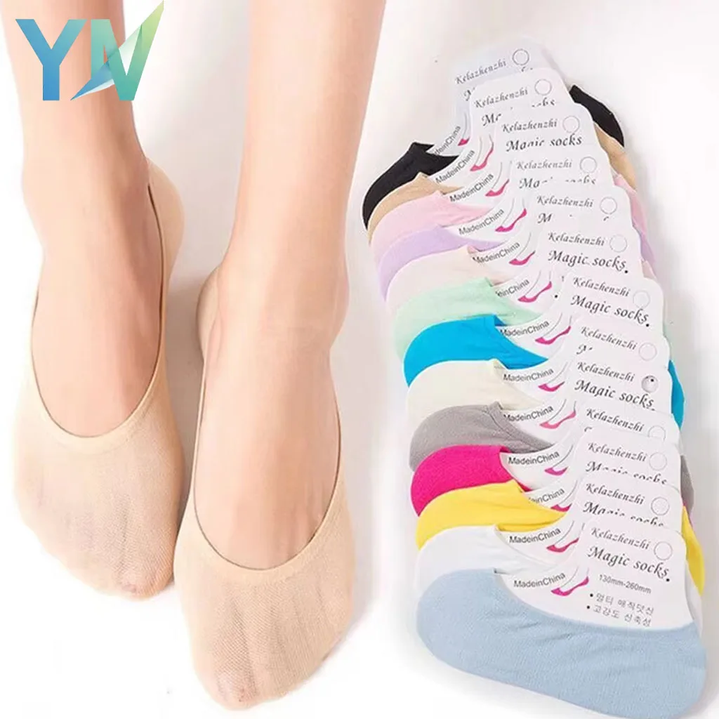 

10-50 пар женских бархатных носков-невидимок с фиксацией на пятке для лета, ультратонкие носки-вкладыши, низкие носки для кроссовок и балеток