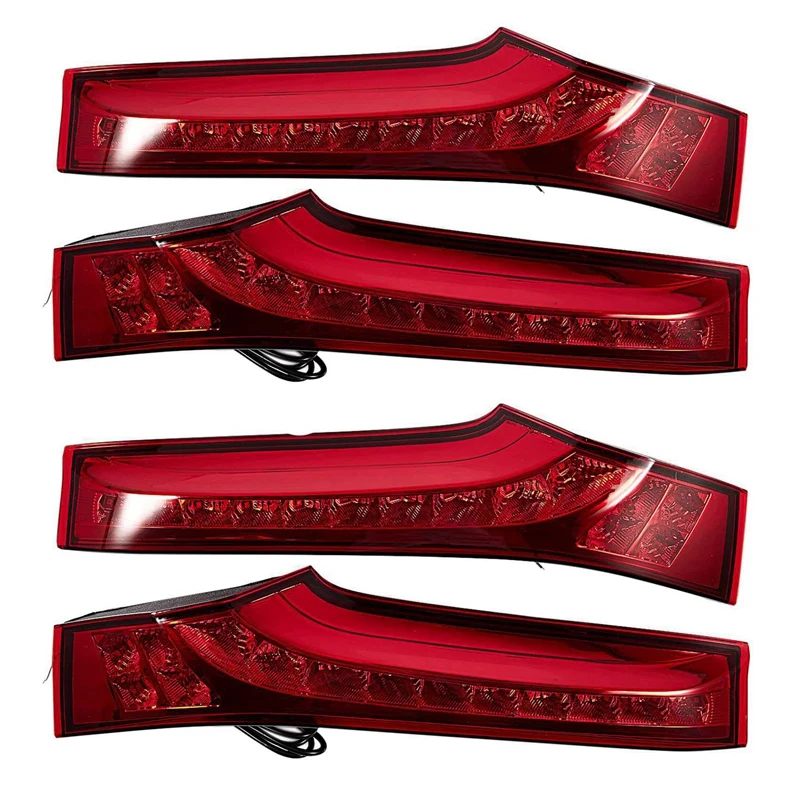 4X For Honda Jazz Fit 2014-2017 LED DRL Rear Bumper Tail Light Fog Lamp Brake Lights Signal Lamp