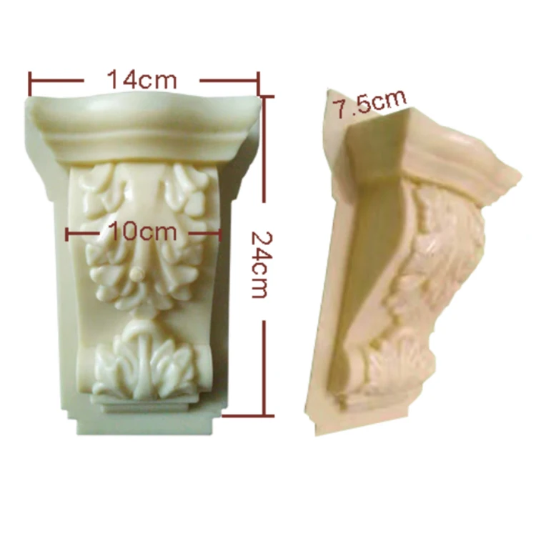 Plastic Decorative Flower Carbel Molds for Making Concrete Corbles