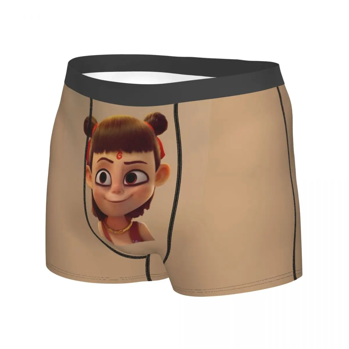 Ne Zha 2 Filme Roupa Interior Novidade Calcinhas Design Shorts Cuecas Para Homens Bolsa 3D Plus Size Boxer Shorts