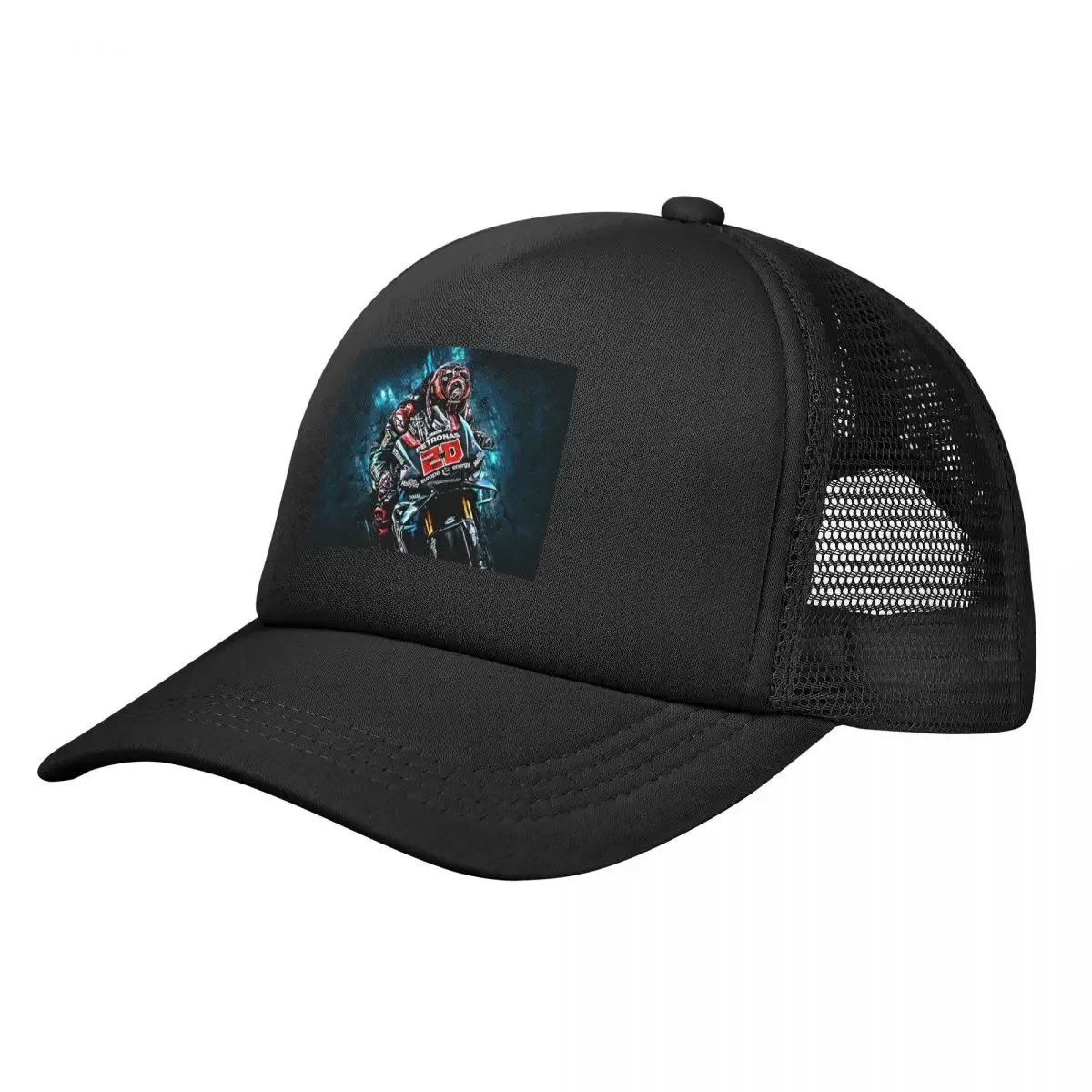 Fabio Quartararo French Motorcycle Racer   Mesh Baseball Caps Snapback Fashion Baseball Hats Breathable Casual Casquette Outdoor
