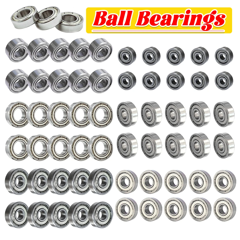 10 Uds rodamientos de acero al carbono doble blindaje 688ZZ rodamiento de bolas 8x16x5mm rodamientos rígidos de bolas piezas de impresora 3D de carga pesada