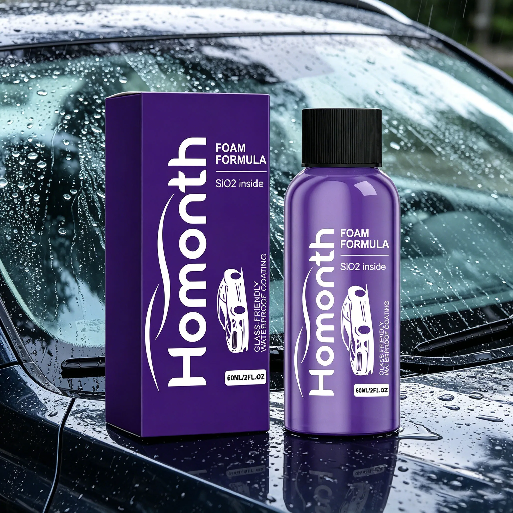 Car Glass Waterproof Agent Anti-Rain Improve Visibility Clarity Keep Glass Transparent Hydrophobic Rearview Mirror Coating Agent