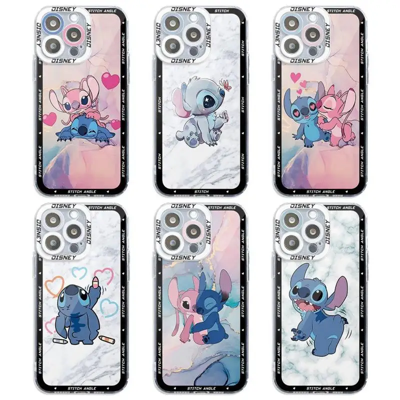 جراب هاتف فني رخامي من ديسني غرزة ، غطاء ناعم شفاف لهاتف ريدمي نوت 13 12 برو بلس 5G 10 10 10 11S 11S 9S 11 برو