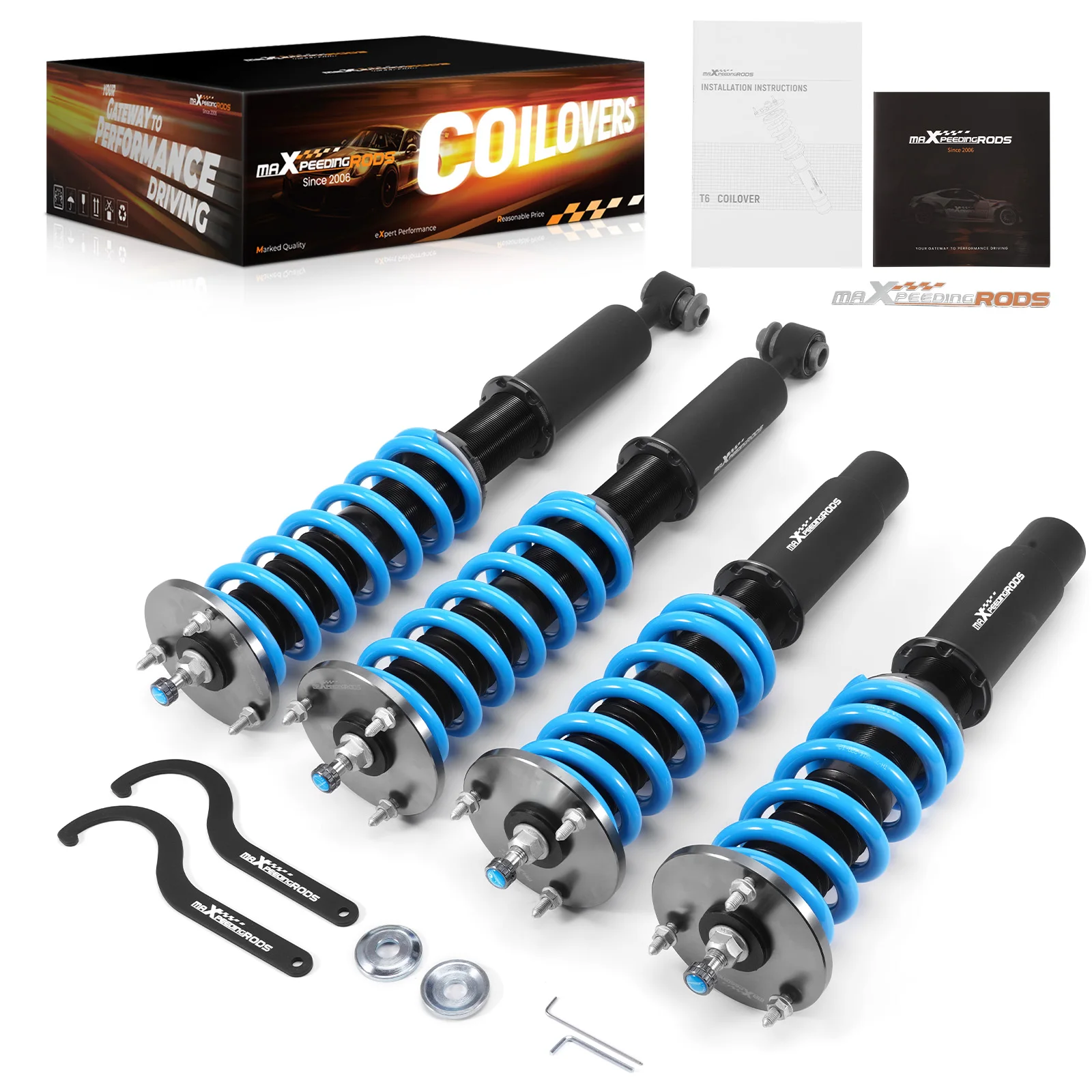 

MaXpeedingrods 24 Step Adjustable Coilovers Kit for Cadillac CT6 AWD 2016–2020