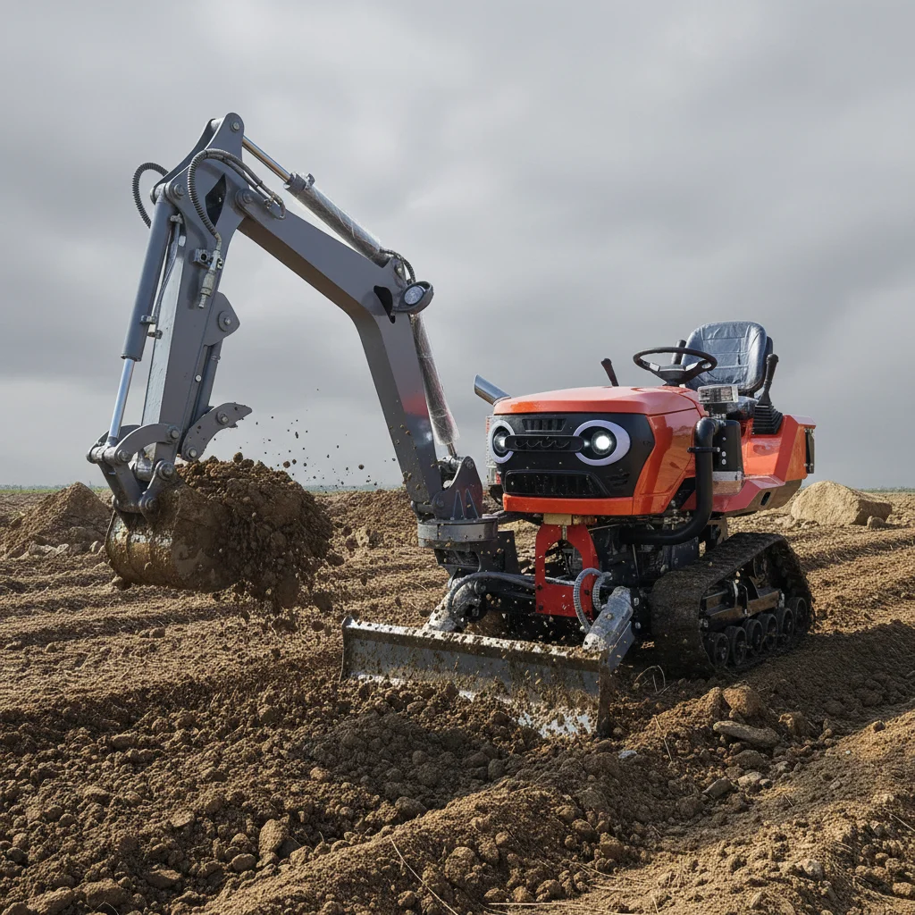 

Multifunctional 35HP EPA Crawler Tractor Excavator Accessories Garden Cultivator For Farm Work