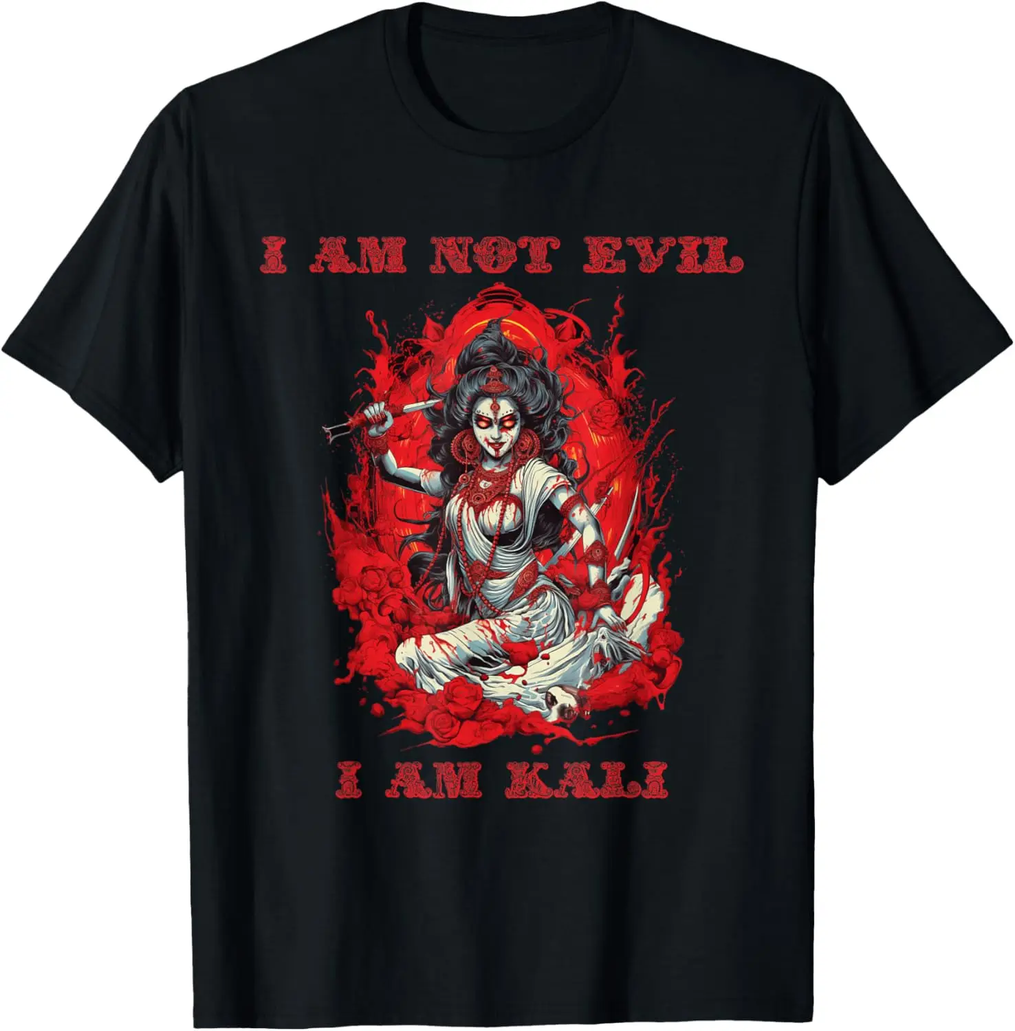 Kali Goddess of Death, Time and Doomsday Hindu God Occult T-Shirt