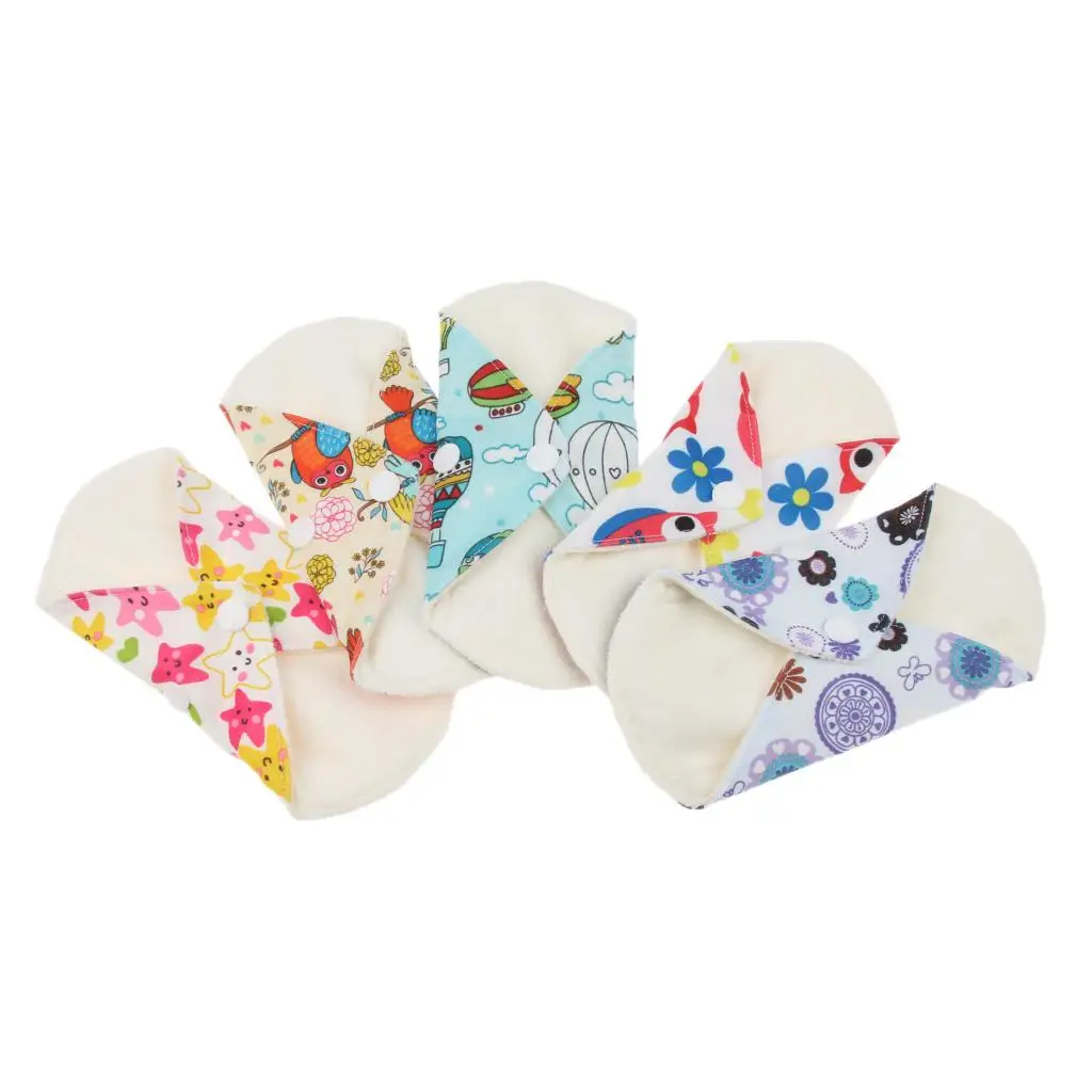 

Reusable Menstrual Pad Cotton Material Sanitary Towel Washable Pant Liners for Female Hygiene Needs