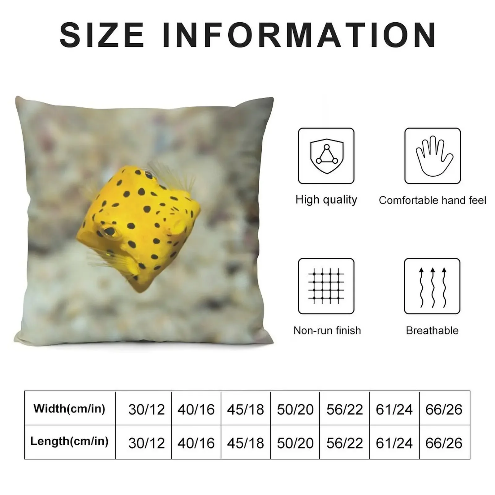 Black-spotted boxfish Throw Pillow luxury sofa pillows luxury home accessories Christmas Throw Pillows Covers New year pillow