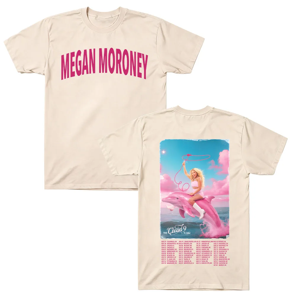 Boys Lie Cloud 9 Tour Tee Megan Moroney T-Shirt Baumwolle Oversized Tee Y2K Kurzarm Rundhals Grafikdruck Unisex Streetwear – Detail 11