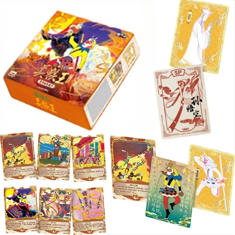 

Card Fun Подлинные карты Короля обезьян Путешествие на Запад Роскошные коллекционные карты Редкие солнце Укун Аниме Периферийные подарочные игрушки