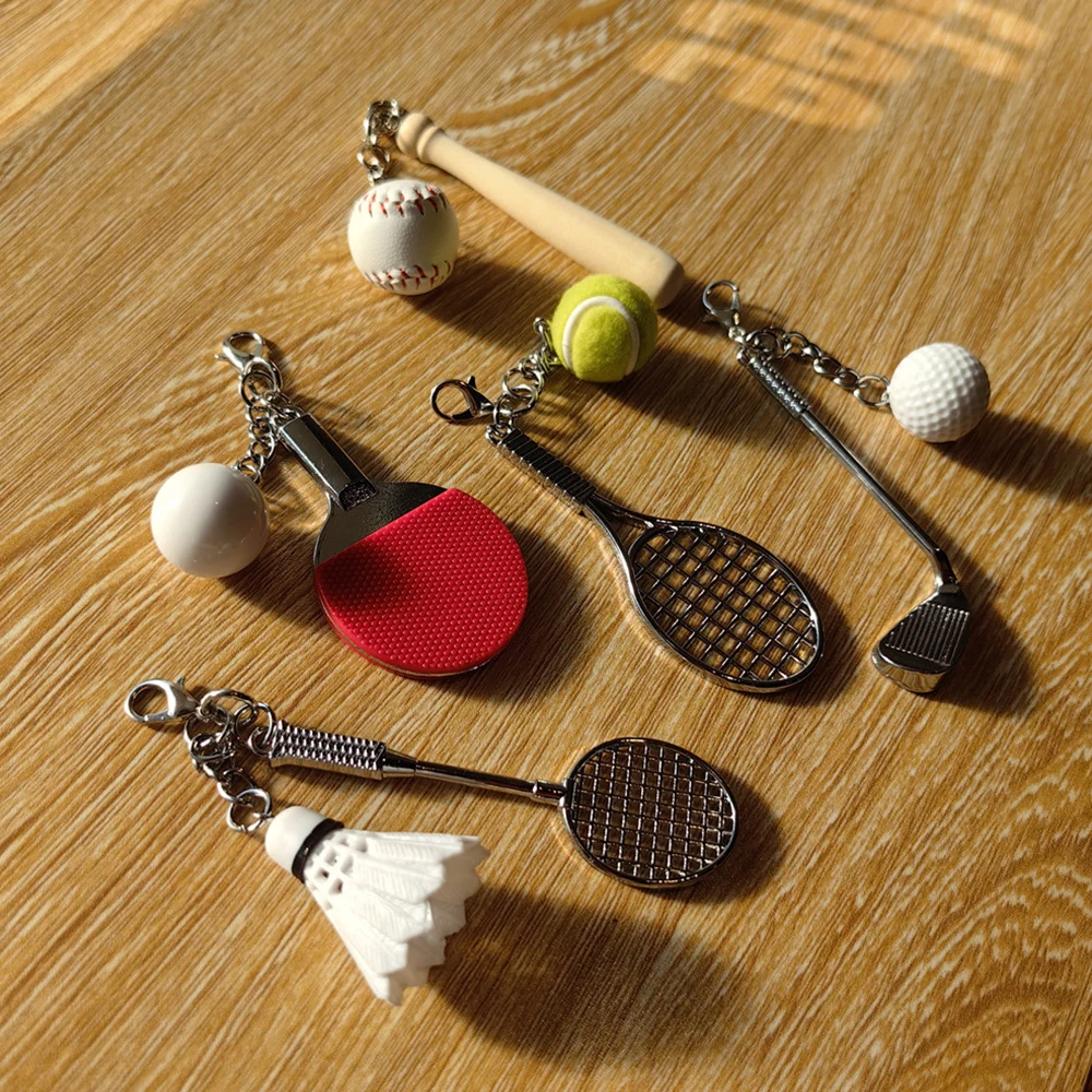 Handmade Tennis Baseball Shoe Decoration Pendants Badminton Pendants Sneaker Shoe Accessories Retro Sport Style Shoelace Clip image 5
