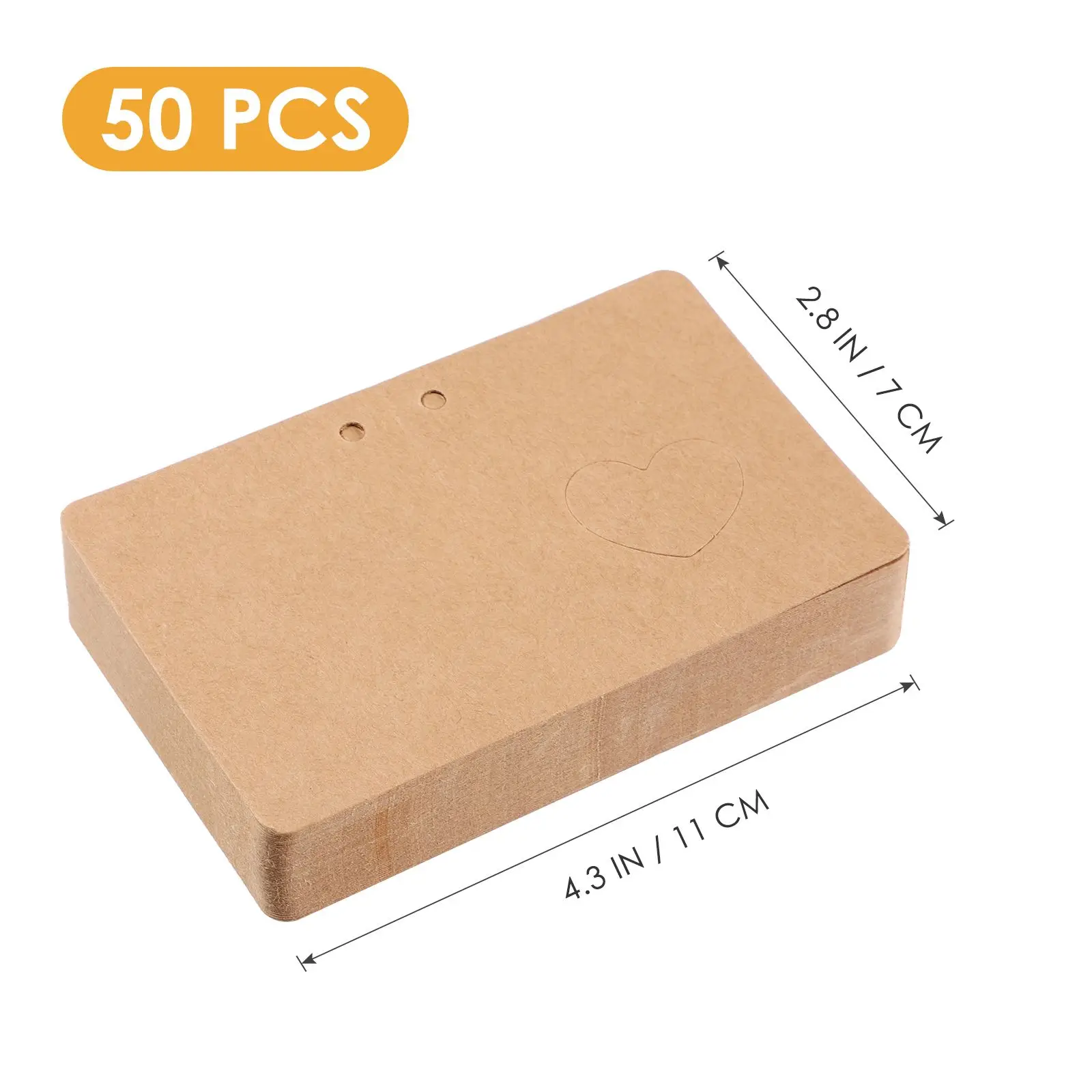 50 Pcs Shape Shaped Paper Tags Red Rope Foldable Durable Wedding Birthday Cards Memo Labels