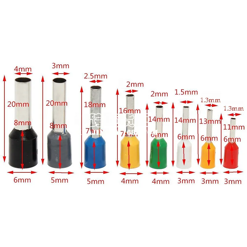 Tube Ferrule Terminal Various Box-packed Electrical Tubular Terminal Insulated Dual Wire Connector Crimping Terminals Kit Set