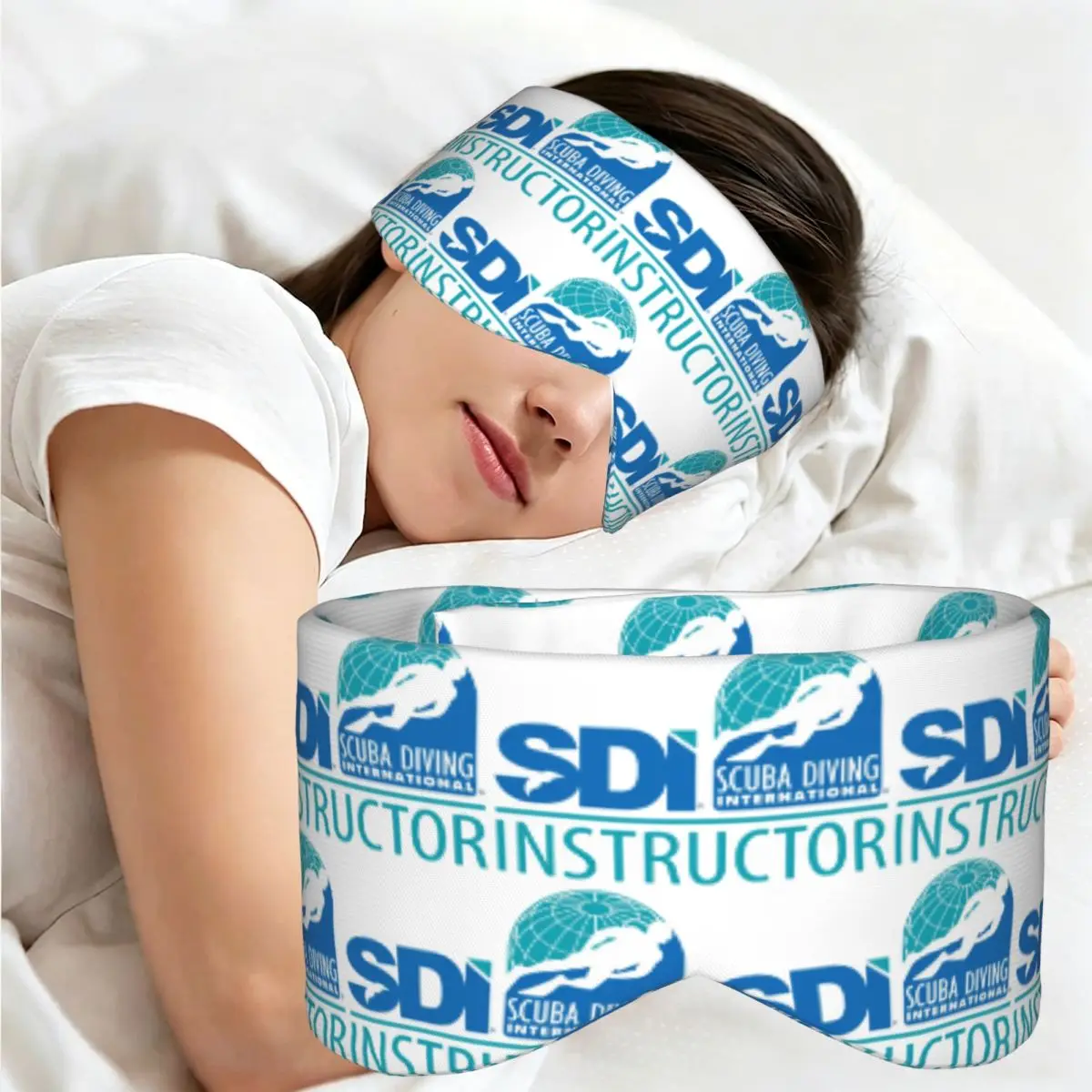 Scuba Diving International (SDI) sleep mask Light Blocking Portable Eye Cover for Girls Boys Home Sleeping Eyeshade eyepatch view 2