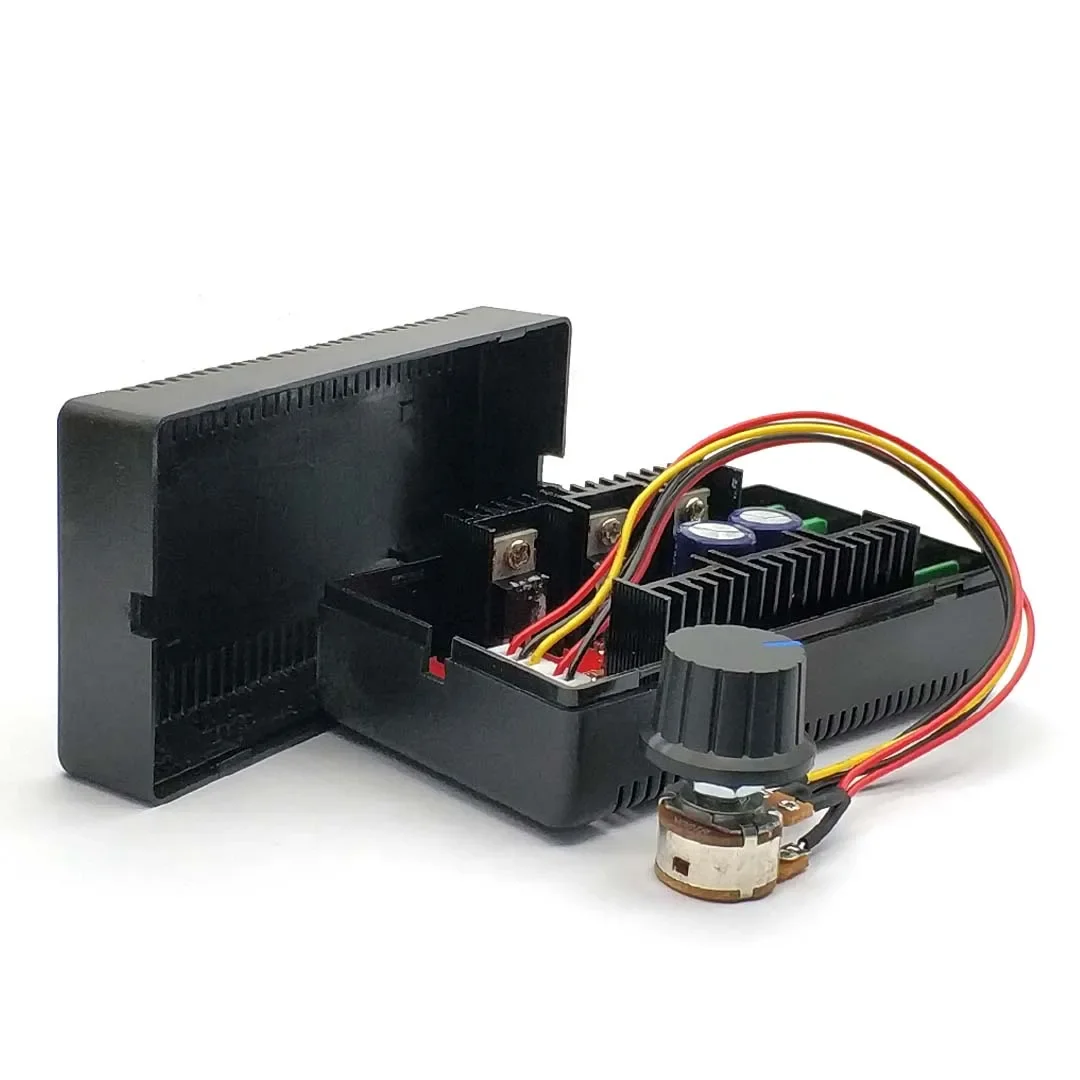 DC 12V 24V 2000W 40A DC Motor Speed Controller 9-50V PWM HHO RC พัดลมควบคุมความเร็วปรับ Power Control สวิทช์กรณี