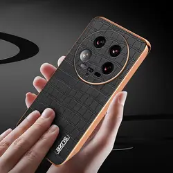 Leather Case for Xiaomi 14 Ultra Case Luxury Plating Bumper Shockproof Cover for Xiaomi 13T 14 Pro 14Pro 13TPro Case