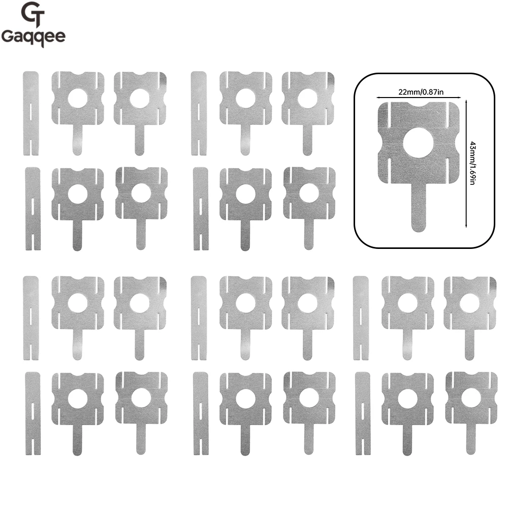 30 stks Lithiumbatterij Nikkel Vellen Veelhoekige Batterij Nikkel Vel Voor Puntlassen Machine Batterijen Aansluit Vellen