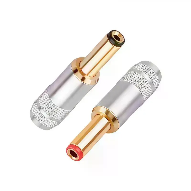 Copper Plated Gold DC-2.1G/2.5G DC Power Plug Jack Weld Connector For Linear Power Output Accessories