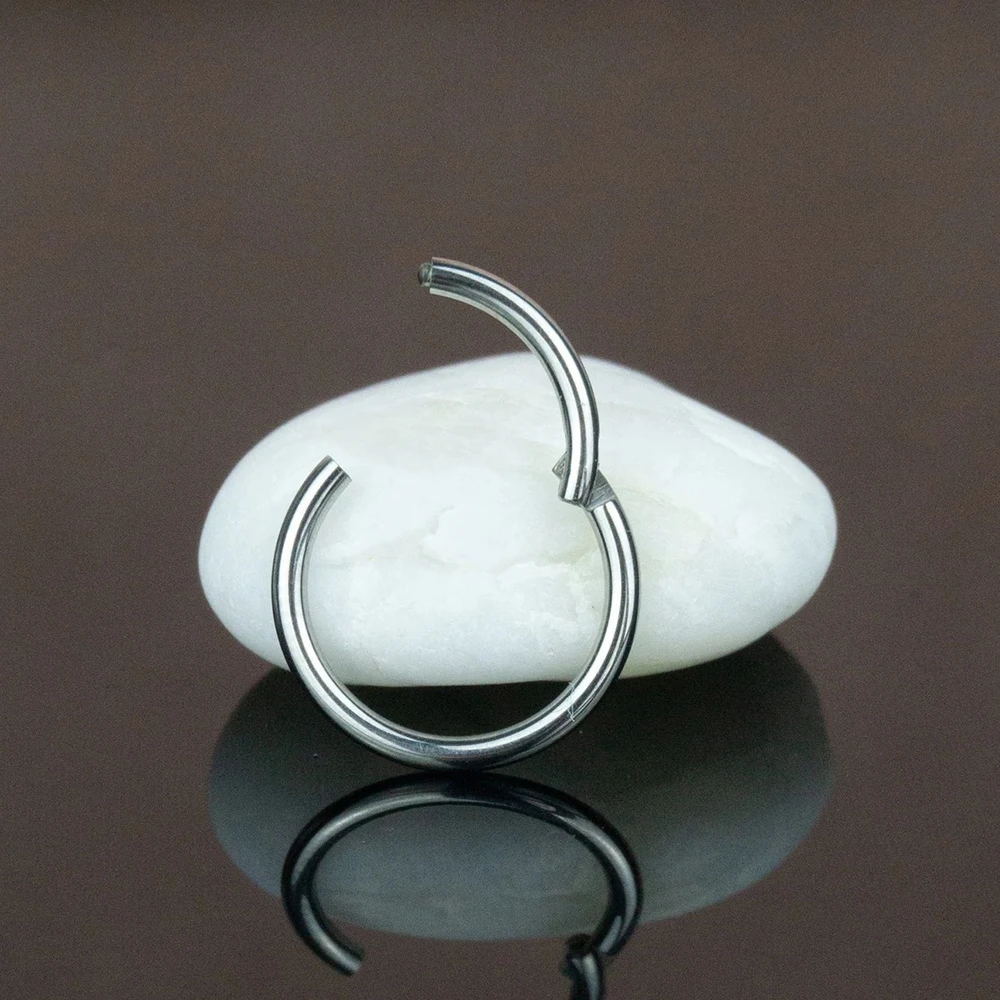 10/50 Stück G23 Titan Nasenring 16G 18G 20G Klappbarer Clicker Segment Septum Hoop Damen Herren Ohrknorpel Ohrring Piercing Schmuck – Detail 8