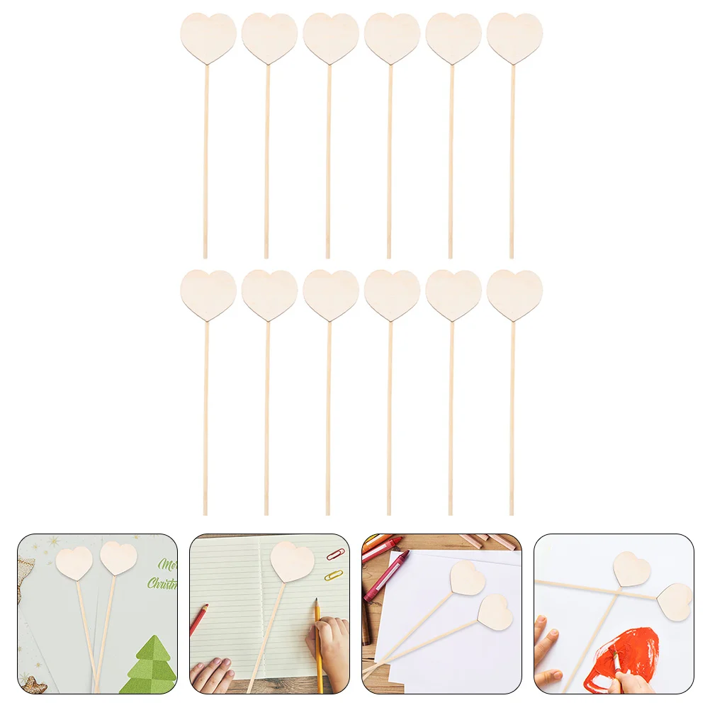 12 Pcs Children's Wand Fairy Stick Drawing Clothing DIY Graffiti Wood Painting for Apparel