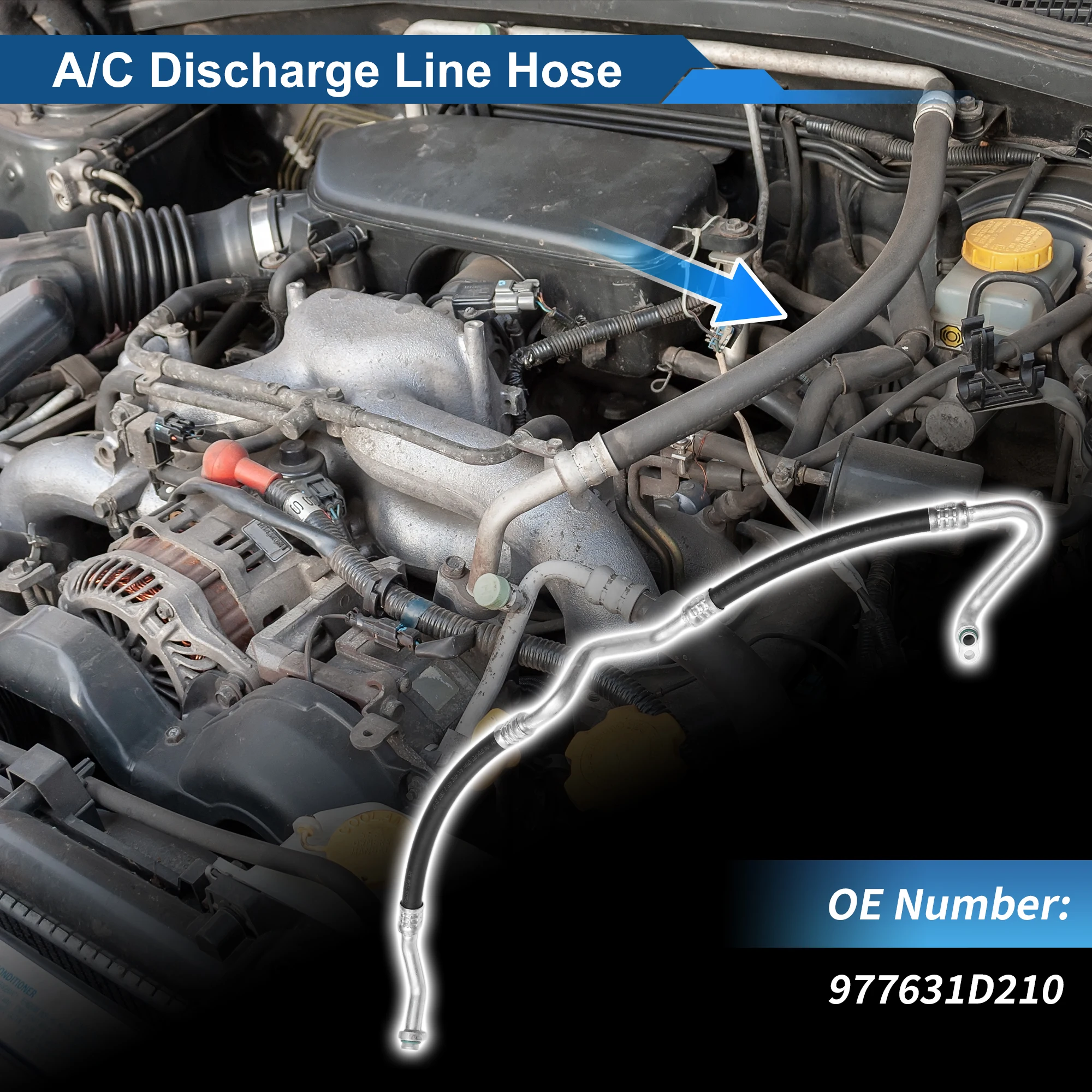 

UXCELL Шланг для жидкости хладагента кондиционера для Hyundai Accent 2006-2011 No 977631D210