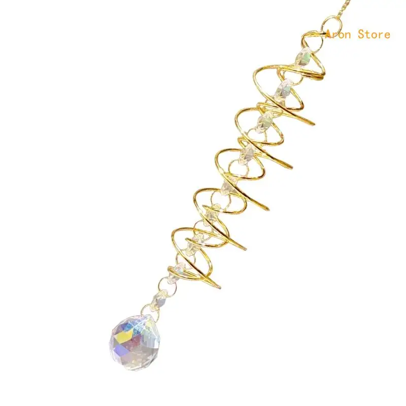 Garden Decorations Colorful Crystal Wind Chimes Rainbows Suncatchers Home Decors H3CF