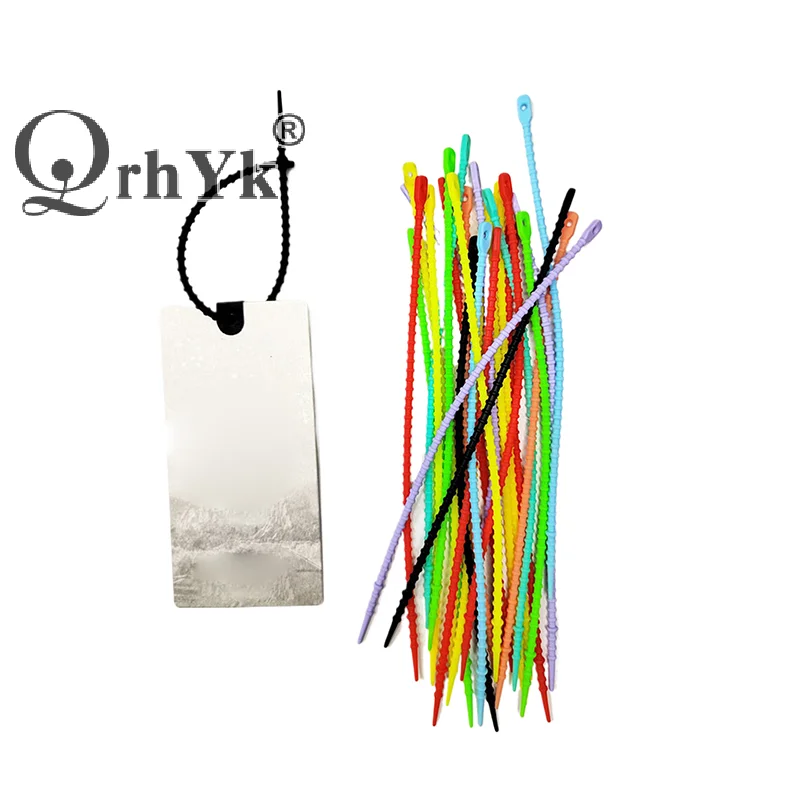 5Pcs Silicone Reusable Diy Keychain Keyring Ties Zip Tie Headset Data Line Twisted Rope Universal Magic Tie