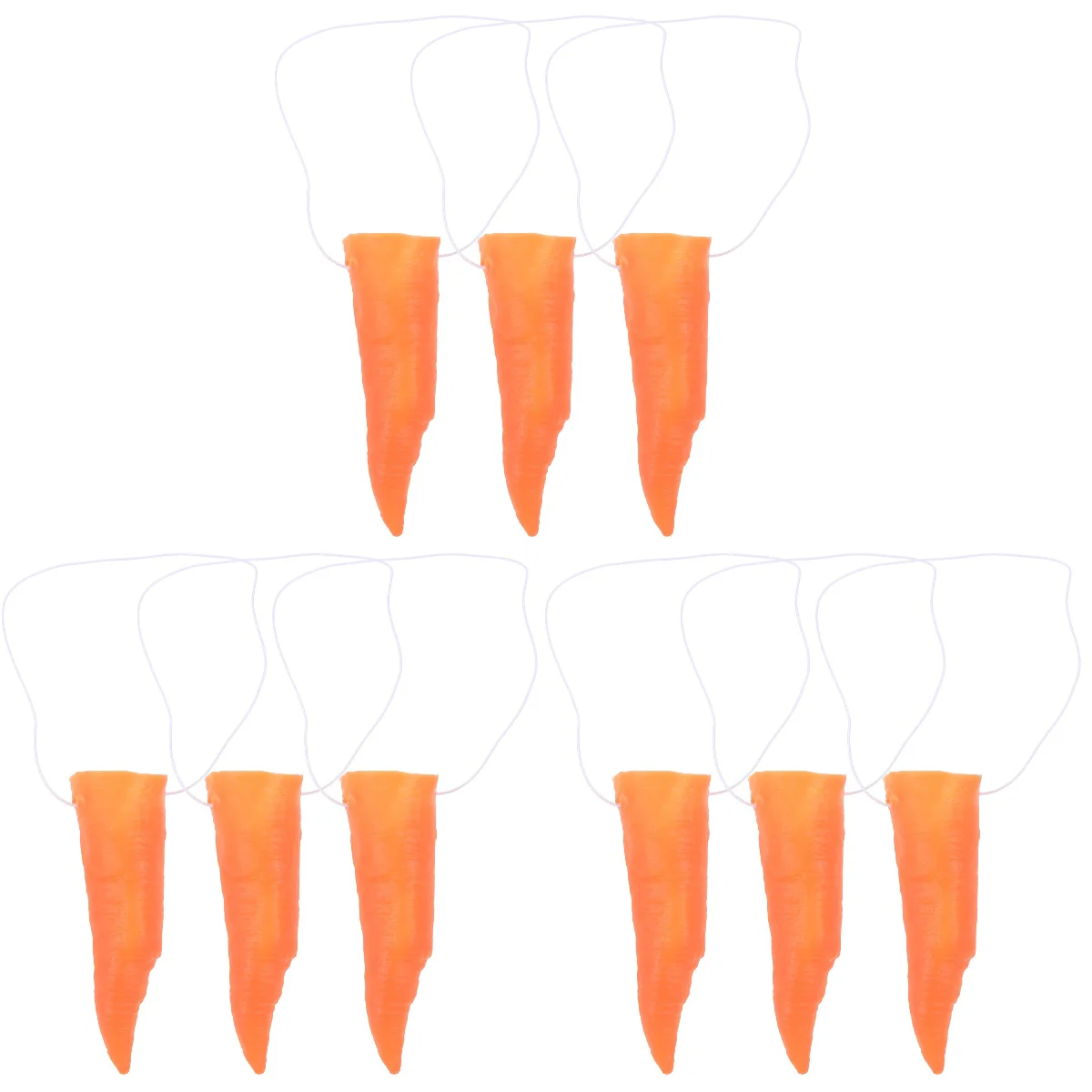 

3 Count Carrot Nose Prop Snowman Dressing Accessories Cosplay Decorsnowman Party DIY Props Christmas Ornaments Hat Ring