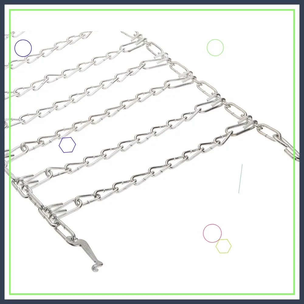 

20-Inch Lawn Tractor Rear Tire Chains for Snow and Ice Traction