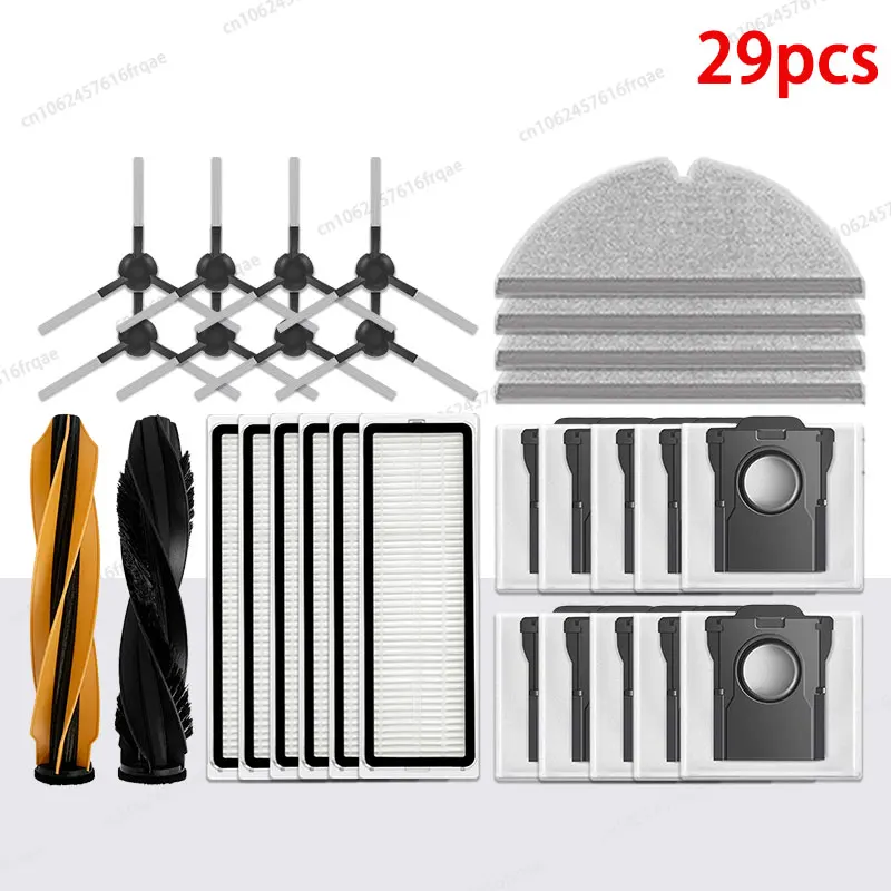 Dreame D20 Pro/D20 Plus Accessoires robotstofzuiger Hoofdzijborstel Mopdoek HEPA-filter Vervangende reserveonderdelen