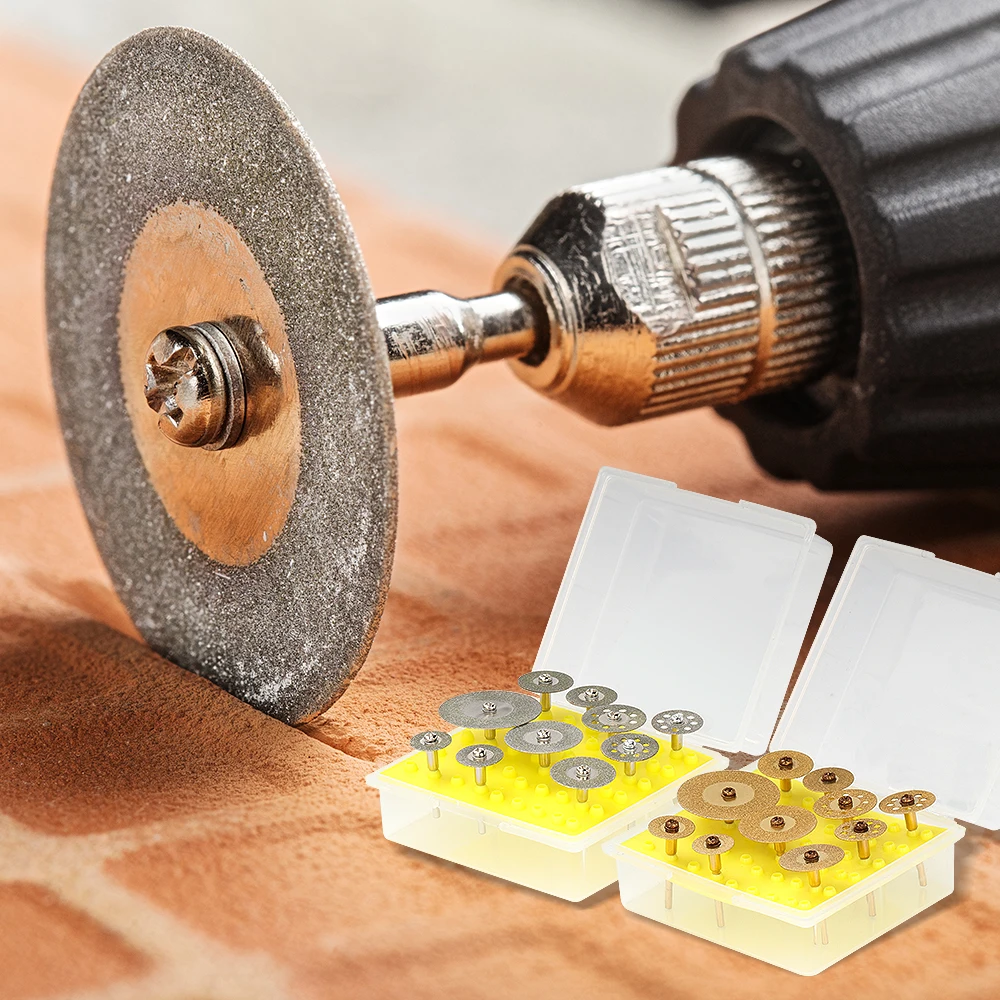 XCAN 10 قطعة رؤوس طحن الماس 3.0 مللي متر عرقوب طحن نتوءات ل دريمل جلخ أدوات دوارة أقراص قطع الماس