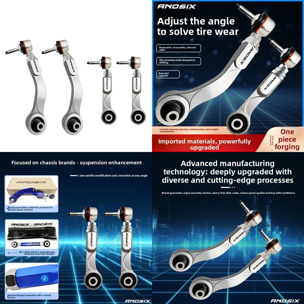 For BMW 5 Series 6 Series 7 Series E60 E61 E63 E64 E65 E66 E53 Rear Camber Adjustment Arm Adjustable Control Arm Premium Durable